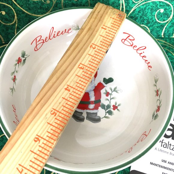 Pfaltzgraff Winterberry “Believe “ Serving Bowl 6.5" DishEUC - Picture 10 of 11